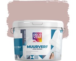 Decoverf muurverf mat oudroze, 4L