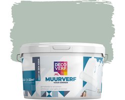 Decoverf muurverf mat saliegroen, 2.5L