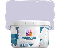 Decoverf muurverf mat zachtlila, 2.5L