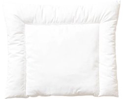 Decoware® Baby & Peuter Kussen - 40 x 60 cm - Kinderkussen - Baby Kussen 100% Katoen - Eerste Kinderkussen - Wit