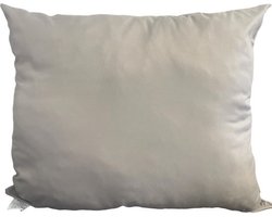 Decoware Comfortabel Hoofdkussen 60x70 cm - Taupe - Dekbed en overtrek in 1 - Hoogte 20 cm - Anti-Allergie - Wasbaar - Geschikt voor Droger