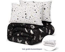 Decoware Dekbed zonder Overtrek 140x200 cm - Gothic Magic - Hoesloos Dekbed Wasbaar - Microvezel - Incl. Kussensloop - All Season - Eenpersoons