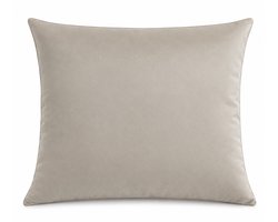 Decoware hoofdkussen 60x70 cm - Taupe - Dekbed en overtrek in 1 - Hoogte 20 cm
