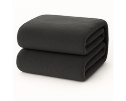 Decoware® Teddy Fleece Hoeslaken - Antraciet - 180x200 cm - Extra Warm & Zacht - Voor Matrassen tot 30 cm