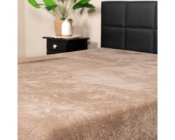 Decoware® Teddy Fleece Hoeslaken - Mink - 140x200 cm - Extra Zacht & Warm - Voor Matrassen tot 30 cm