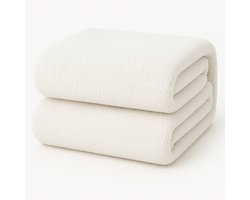 Decoware® Teddy Fleece Hoeslaken - Wit - 140x200 cm - Extra Warm & Zacht - Voor Matrassen tot 30 cm