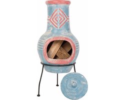 Decoways - RedFire Haard Colima klei zeeblauw/rood 86031