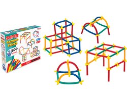 DEDE- Bamboe Puzzel Stokjes- Bouw Rietjes-Montessori speelgoed- Super Bamboo Sticks- 200 PCS