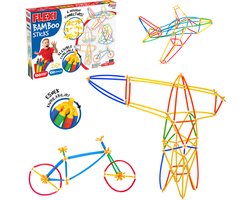 DEDE- Bamboe Rietjes- Bouwset- Constructiespeelgoed- Montessori speelgoed - FLEXI BAMBOO STICKS 300 Stuks