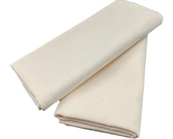 Deegdoek - 2 stuks - Rijsdoek - Broodbakdoek - Deegdoek Gemaakt Van Katoen - Deegkleed voor brood - Couche - Antiaanbakdoek - Bakkerslinnen voor het bereiden van deeg en het bakken - 75×45cm