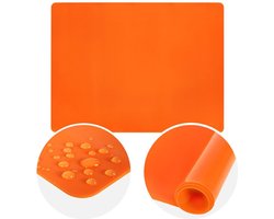 Deegmat Silicone Oranje SILLINIE 40x30 cm - Bakmat - Ovenmat - Koken - Bakken - Bakplaat