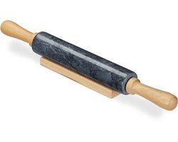 deegroller marmer - hout - zwart