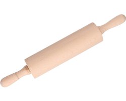 Deegroller van hout - breedte 38 cm - Bakaccessoires/bakken benodigdheden