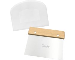 Deegschraper Schraper set met Plastic en RVS Deegsnijder Zuurdesem Brood Insnijden - Deegmesje Deegsteker Keukenschraper - Deegkrabber Schraper Keuken - Brood Mesje