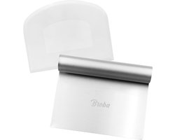 Deegschraper Schraper set met Plastic en RVS Deegsnijder Zuurdesem Brood Insnijden - Deegmesje Deegsteker Keukenschraper - Deegkrabber Schraper Keuken - Brood Mesje