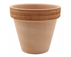 Degrea Terracotta Pot Graffiato D17 - Italiaans Keramiek 17cm