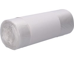 Deiss vuilniszak, ft 63 x 70 x 0,11 cm, transparant, HDPE, rol van 50 stuks