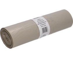 Deiss vuilniszak, ft 65 + 50 x 135 cm, transparant, LDPE, rol van 10 stuks