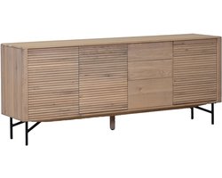 DÉJA Living Dressoir Inès - Eikenhout/Metaal - Naturel - 200x45x86cm