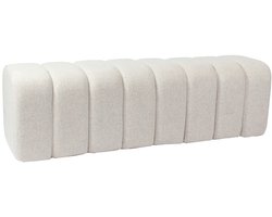 DÉJA Living Eetkamerbank Bogense - Beige Stof - 160x45x48cm