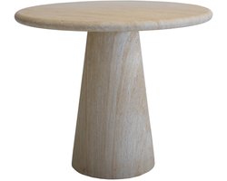 DÉJA Living Eettafel Brunn Rond - Travertin - 80x80x76cm