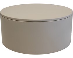 DÉJA Living Loungetafel Byske - Beige - Rond - 80x80x35cm