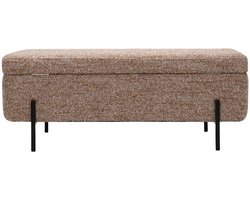 DÉJA Living Opbergbank Kinna - Taupe Stof - 110x45x42cm