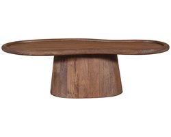 DÉJA Living Salontafel Estella - Organisch Donkerbruin Mangohout - 130x60x39cm