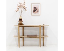 DÉJA Living Sidetable Aline - Travertin - Naturel - 120cm