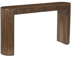 DÉJA Living Sidetable Lucena - Donkerbruin Hout - Incl. Opbergruimte - 140cm