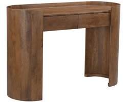 DÉJA Living Sidetable Xandrine - Donkerbruin Hout - 120x45x82cm