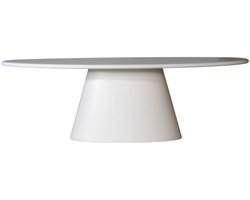 DÉJA Living Tuintafel Brunn - Ovaal Beige Eco Composiet - 240cm