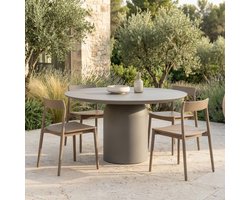 DÉJA Living Tuintafel Rond Dalarö - Greige - Ø130cm