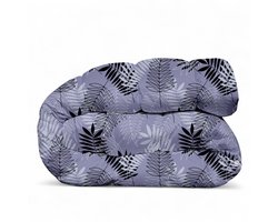 Dekbed bedrukt - Zonder hoes ( 2 in 1 ) - Tweezijdig - 1 persoon - 140 x 200 cm - Varen25 Purple
