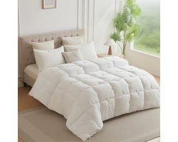 Dekbed - dekbed zonder overtrek - 1 Stuk Dikke Dekbed, Dubbelzijdig Gebruik 100% Polyester Gewatteerd 400gsm Quilted Deeken, Ultra-Zacht, Wasmachinebestendig, Geschikt Voor Alle Seizoenen, Ideaal Cadeau En Perfect voor Hotels, Studenten en Slaapzalen