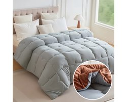 Dekbed - dekbed zonder overtrek - 1 Stuk Dikke Dekbed, Dubbelzijdig Gebruik 100% Polyester Gewatteerd 400gsm Quilted Deeken, Ultra-Zacht, Wasmachinebestendig, Geschikt Voor Alle Seizoenen, Ideaal Cadeau En Perfect voor Hotels, Studenten en Slaapzalen