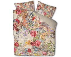 Dekbed-Discounter - Cloud Nine Dekbedovertrek 240 x 240 cm - Katoen - Dubbele instopstrook - Wassen op 40 graden - Inclusief 2 kussenslopen - Lily