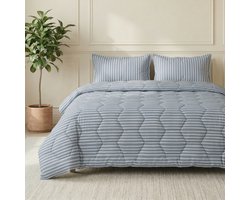 Dekbed-Discounter - EazySleep Dekbed Zonder Overtrek 140 x 200 cm - Inclusief 1 kussensloop - Wasbaar op 40 graden - Anti-allergisch - Zebra Roze