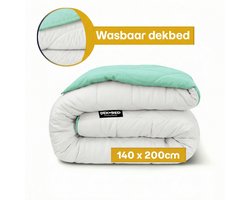 Dekbed-Discounter - EazySleep Dekbed Zonder Overtrek 140 x 200 cm - Wasbaar dekbed - Wasbaar op 40 graden - Verkoelend dekbed - Cool Touch Technology