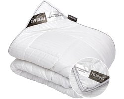 Dekbed-Discounter - Fresh and Co Dekbed 200 x 200 cm - Microdons - 4-seizoenendekbed - Wasbaar op 60 graden - Anti-allergisch en huisstofmijtwerend - Wit