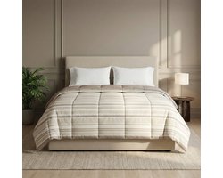 Dekbed-Discounter - Fresh and Co Dekbed Zonder Overtrek 140 x 200 cm - Wasbaar dekbed - Wasbaar op 40 graden - Anti-allergisch - Beige