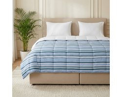 Dekbed-Discounter - Fresh and Co Dekbed Zonder Overtrek 200 x 200 cm - Wasbaar dekbed - Wasbaar op 40 graden - Anti-allergisch - Navy