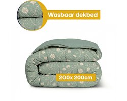 Dekbed-Discounter - Fresh and Co Dekbed Zonder Overtrek 200 x 200 cm - Wasbaar dekbed - Wasbaar op 40 graden - Anti-allergisch - Traditional Flower