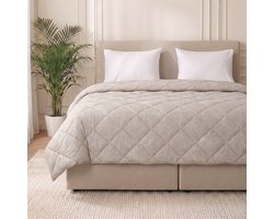 Dekbed-Discounter - Fresh and Co Dekbed Zonder Overtrek 240 x 200 cm - Wasbaar dekbed - Wasbaar op 40 graden - Anti-allergisch - Sketched Flowers