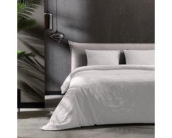 Dekbed-Discounter - Fresh and Co Dekbedovertrek 140 x 200/220 cm - Katoen - Korte instopstrook - Wassen op 40 graden - Inclusief 1 kussensloop - Lichtgrijs