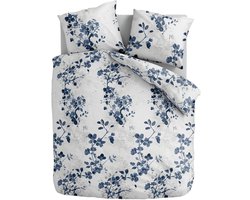 Dekbed-Discounter - Fresh and Co Dekbedovertrek 200 x 200/220 cm - Dubbele instopstrook - Wasbaar op 40 graden - Inclusief 2 kussenslopen - Tranquility Blue