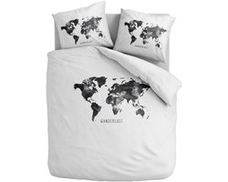 Dekbed-Discounter - Fresh and Co Dekbedovertrek 200 x 200/220 cm - Dubbele instopstrook - Wasbaar op 40 graden - Inclusief 2 kussenslopen - Wanderlust