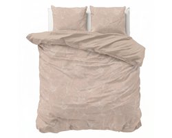 Dekbed-Discounter - Fresh and Co Dekbedovertrek 240 x 200/220 cm - Dubbele instopstrook - Wasbaar op 40 graden - Inclusief 2 kussenslopen - Sketched Flowers