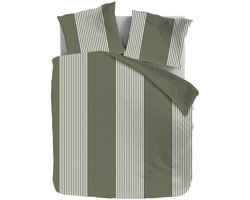 Dekbed-Discounter - Fresh and Co Dekbedovertrek 240 x 200/220 cm - Dubbele instopstrook - Wasbaar op 40 graden - Inclusief 2 kussenslopen - Vertical Lines