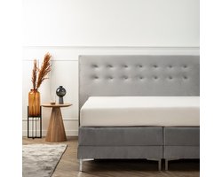 Dekbed-Discounter - Fresh and Co Hoeslaken 160 x 200 cm - Katoen Flanel - Geschikt voor matrassen tot 25 cm hoog - Wasbaar op 30 graden - Strijkvrij - Taupe